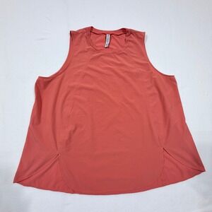 Athleta Shirt Top Plus Size 3X Orange Sleeveless Tank Tunic